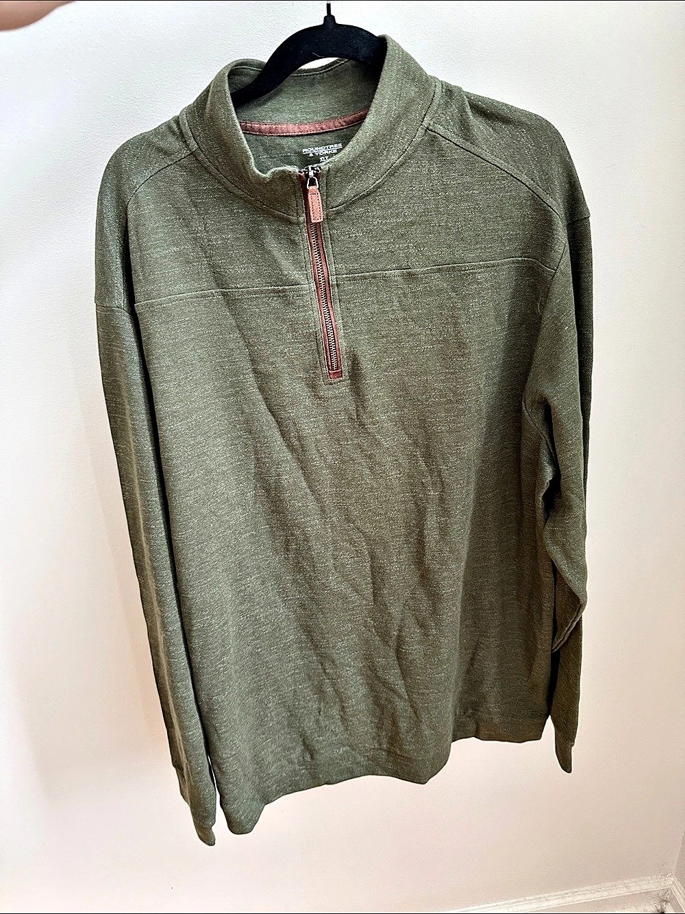 Men's Quarter-Zip Pullover in Green